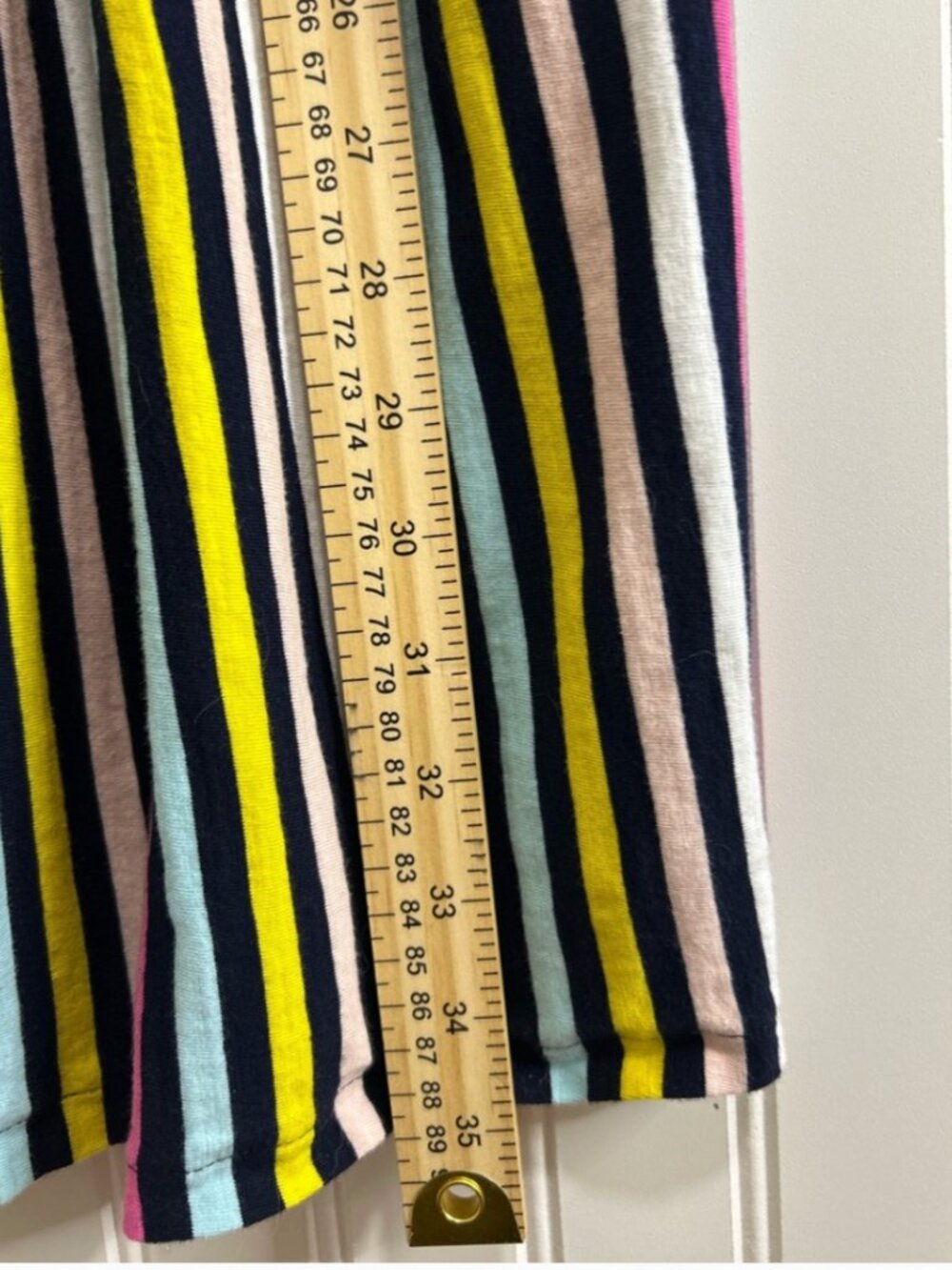 Boden Women Vibrant Striped Midi dress Size 8P Multicolor 100% cotton. - Picture 11 of 14